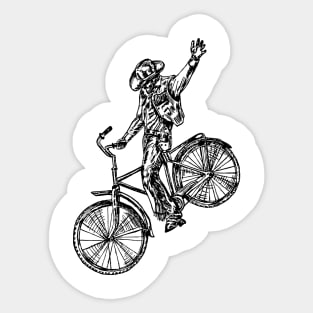 SEEMBO Cowboy Cycling Bicycle Bicycling Biking Riding Bike Sticker